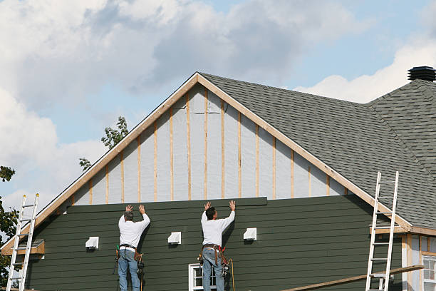 Professional Emergency Siding Repair technician working in North East, PA